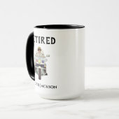 Personeelsleden van de politie van de motorfiets mok (Voorkant links)