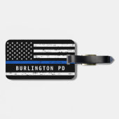 Personeelsleden van de politie van de thin Blue Li Bagagelabel (Achterkant horizontaal)