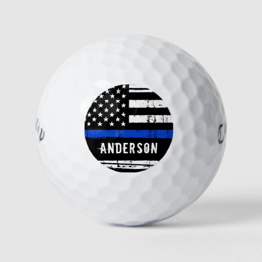 Personeelsleden van de politie van de thin Blue Li Golfballen (Voorkant)
