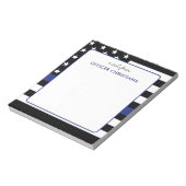 Personeelsleden van de politie van de thin Blue Li Notitieblok (Linkerzijde)