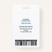 Personeelsleden van een speciaal ziekenhuis, Logo- Badge (Achterkant)