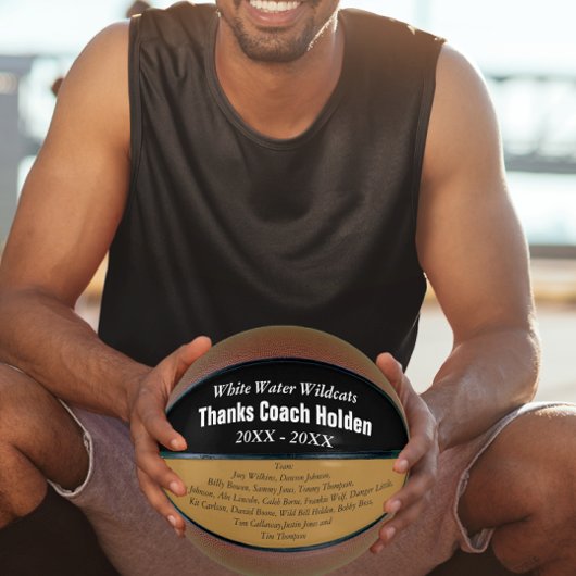 Personeelsleden van het team van de Naam van Coach Basketbal