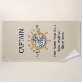 Personeelsleden van kapitein First Mate Skipper Cr Strandlaken (Voorkant)