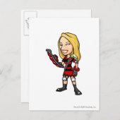 Personeelsleider van Viola Krawk Briefkaart (Voorkant / Achterkant)