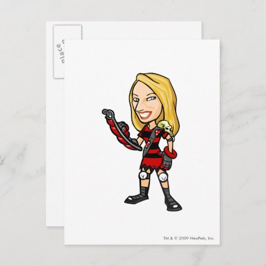 Personeelsleider van Viola Krawk Briefkaart (Voorkant / Achterkant)