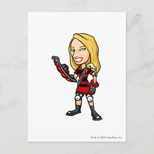 Personeelsleider van Viola Krawk Briefkaart (Voorkant)