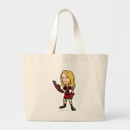 Personeelsleider van Viola Krawk Grote Tote Bag (Voorkant)