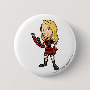 Personeelsleider van Viola Krawk Ronde Button 5,7 Cm