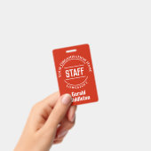 Personeelslid Badge (Handheld)
