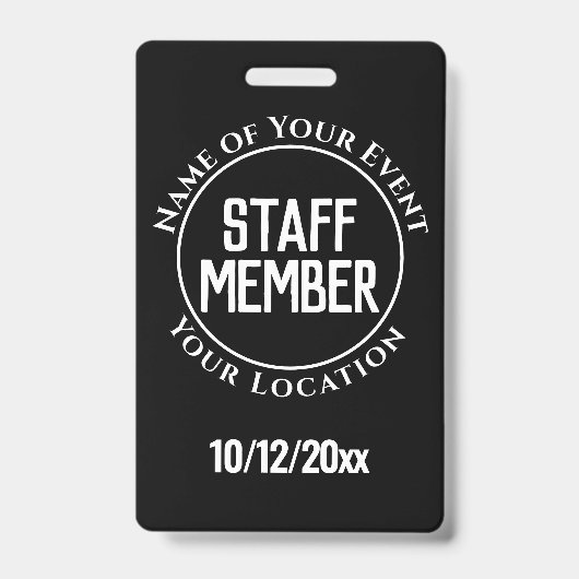 Personeelslid Badge (Voorzijde)