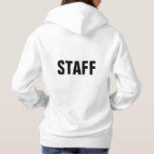 PERSONEELSLID dameshoodie voor bemanning of team Hoodie (Achterkant)