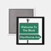 Personeelslid Street Sign BENER Magneet (Voorkant / Achterkant)