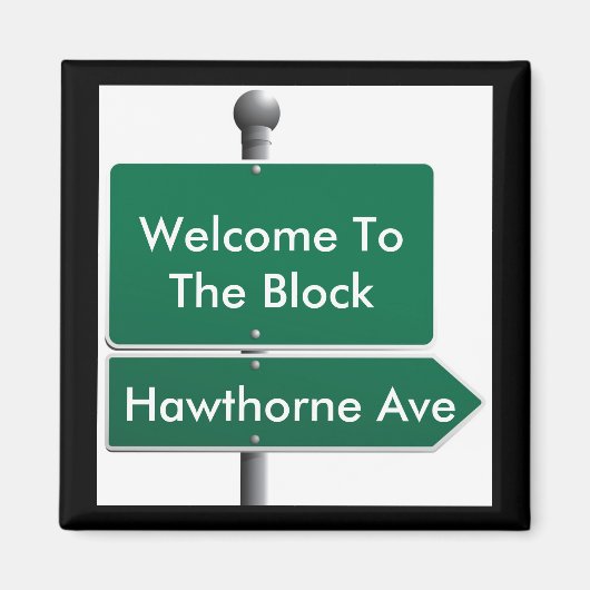 Personeelslid Street Sign BENER Magneet (Voorkant)