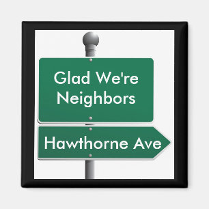 Personeelslid Street Sign Magneet