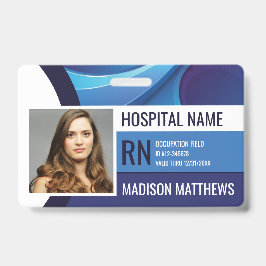 Personeelslid voor blauw medisch personeel badge