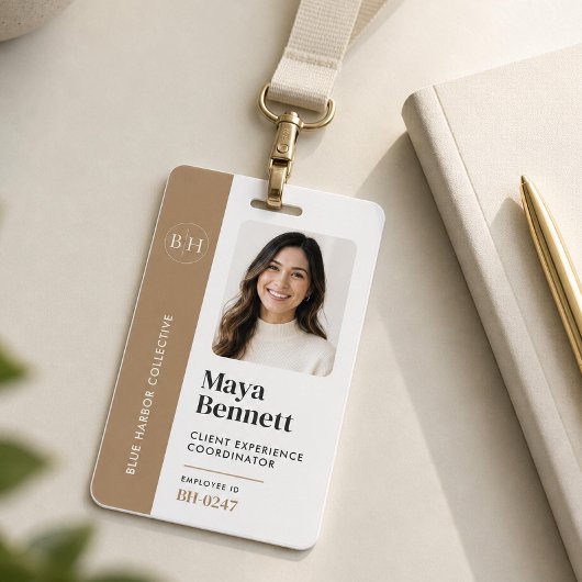 Personeelslogo-badge Professionele bedrijfs-ID Bei Badge