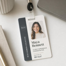 Personeelslogo-badge Professionele bedrijfs-ID-gri