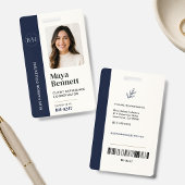 Personeelslogo-badge Professionele bedrijfs-ID Nav Badge