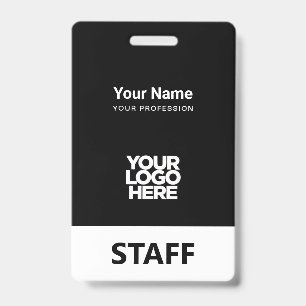 Personeelslogo Personeelstag voor- en achterkant h Badge