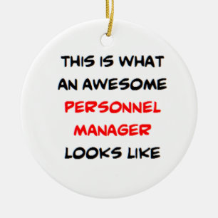 personeelsmanager, geweldig keramisch ornament