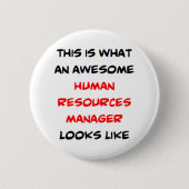 personeelsmanager, geweldige ronde button 5,7 cm (Voorkant)