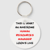 personeelsmanager, geweldige sleutelhanger (Voorkant)