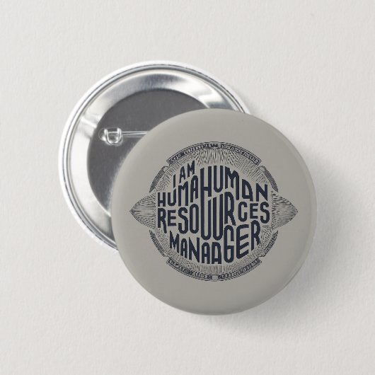  personeelsmanager ronde button 5,7 cm (Voorkant /achterkant)