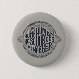  personeelsmanager ronde button 5,7 cm