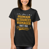 Personeelsmanager T-shirt (Voorkant)