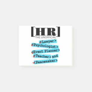 Personeelsmedewerkers officieus post-it® notes