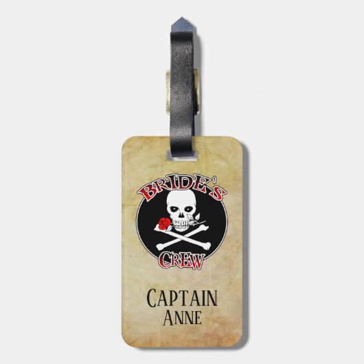 Personeelsmedewerkers van Bride Bagagelabel (Achterkant verticaal)