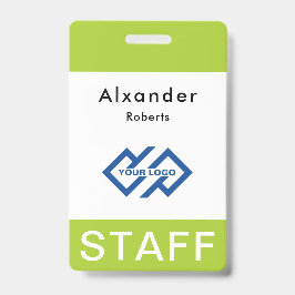 Personeelsnaam badge Aangepaste Logo