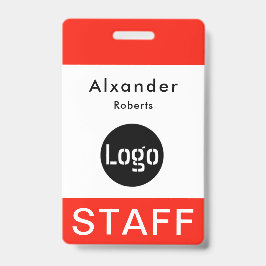 Personeelsnaam badge Aangepaste Logo