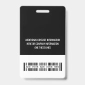 Personeelsnaam badge Aangepaste Logo-ID-kaart (Achterkant)