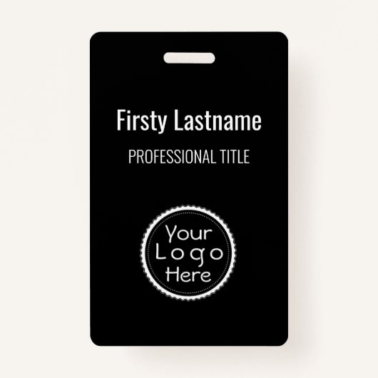 Personeelsnaam badge Aangepaste Logo-ID-kaart (Voorkant)