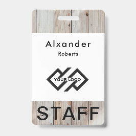 Personeelsnaam badge Aangepaste Logo-ID-kaart