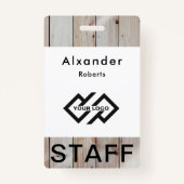 Personeelsnaam badge Aangepaste Logo-ID-kaart (Voorkant)