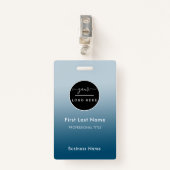 Personeelsnamen Aangepast Logo Personeelsbestand L Badge (Voorkant met clip)