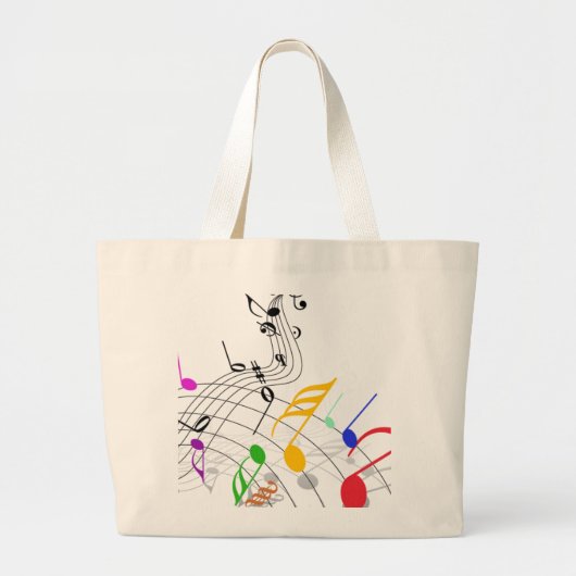 personeelsnota's grote tote bag (Voorkant)