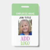 Personeelspas - Fotopas - Naam ID Badge (Achterkant)