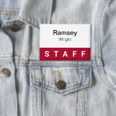 Personeelspeld Achternaam Badge 3,5 inch Button Do (Insitu)