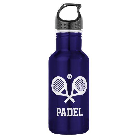 Personeelsporten met padel tennis waterfles  (Voorkant)