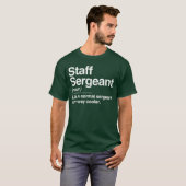 Personeelssergeant Definitie Alleen Normale Koeler T-shirt (Voorkant volledig)