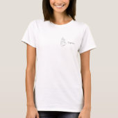 Personeelsshirt koffiezaak met eigen logo van het t-shirt (Voorkant)