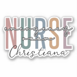 Personeelsverpleger van een verpleegkundige voor n sticker