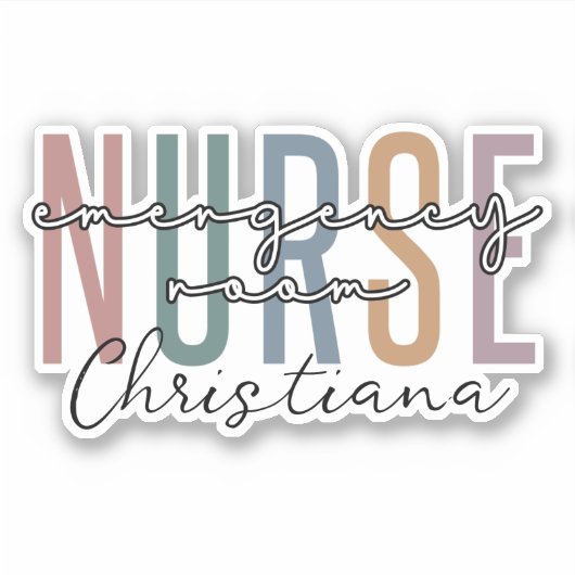 Personeelsverpleger van een verpleegkundige voor n sticker (Voorkant)