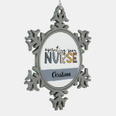 Personeelsverzorgingsruimte Tin Sneeuwvlok Ornament (Links)