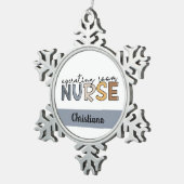 Personeelsverzorgingsruimte Tin Sneeuwvlok Ornament (Rechts)