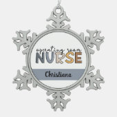 Personeelsverzorgingsruimte Tin Sneeuwvlok Ornament (Voorkant)