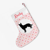 Personeelsvriendelijke Duitse rode handtas afdrukt Kleine Kerstsok (Achterkant (Hangend))